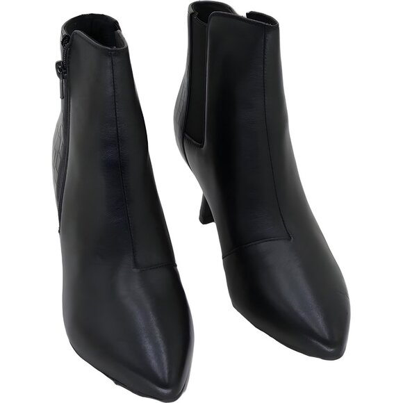 Clarks Kataleyna Glow Pointed Toe Ankle Boots Black Leather Women's US 6.5M - Picture 1 of 6